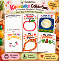 ToodleTree Keepsake Collection six printable handprint craft templates